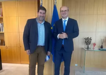 Συνάντηση του Βουλευτή Π.Ε. Γρεβενών Θανάση Σταυρόπουλου με τον Αντιπρόεδρο της Κυβέρνησης Κωστή Χατζηδάκη