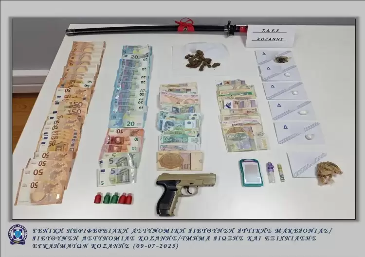 Συνελήφθη 36χρονος για κατοχή ναρκωτικών ουσιών και παράβαση της νομοθεσίας περί όπλων 