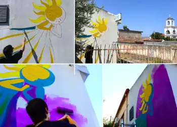 Η San Team της ΑΡΣΙΣ Κοζάνης ξεκινά την τρίτη της τοιχογραφία, στην Κατω Κώμη.