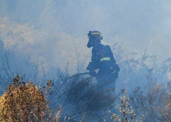 Γρεβενά: Ισχυρές επίγειες και εναέριες δυνάμεις για τη φωτιά στις παρυφές της Βάλια Κάλντα