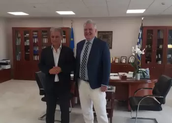 συνάντηση του Γραμματέα της Αποκεντρωμένης Διοίκησης Ηπείρου Δυτικής Μακεδονίας Δρ. Ιωάννη Σάββα, με τον Περιφερειάρχη Δυτικής Μακεδονίας κ. Γιώργο Αμανατίδη