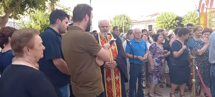 Υποδοχή της ιεράς εικόνας της Παναγίας Ζιδανίου στον Κρόκο