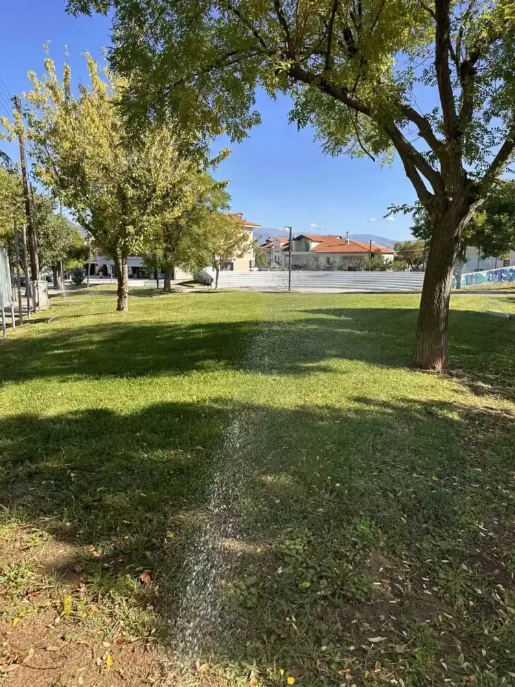 Αναδιάρθρωση πρασίνου και τοποθέτηση αυτόματων ποτισμάτων στο Αμύνταιο