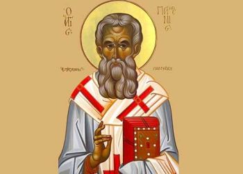 Υποδοχή της Τιμίας Κάρας του Αγίου Παρθενίου Επισκόπου Λαμψάκου στον ισόγειο χώρο του Νοσοκομείου Κοζάνης