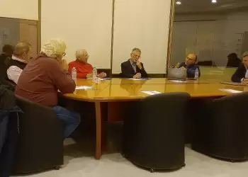 O Στέργιος Κιάνας με τους πρώην προέδρου του ΤΕΕ