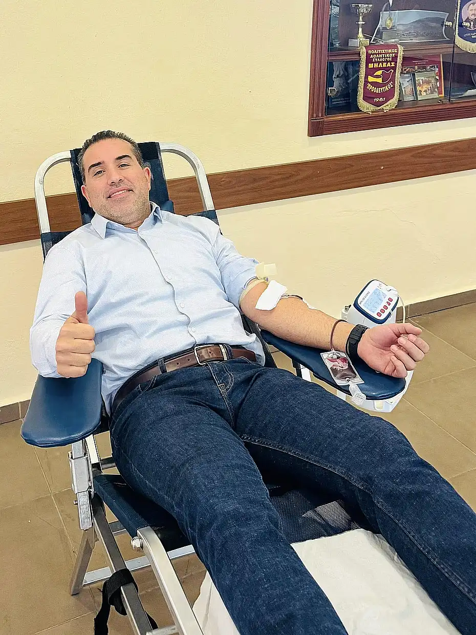 Χάρης Κάτανας: Η αιμοδοσία είναι τρόπος ζωής! Χάρης Κάτανας: Η αιμοδοσία είναι τρόπος ζωής!