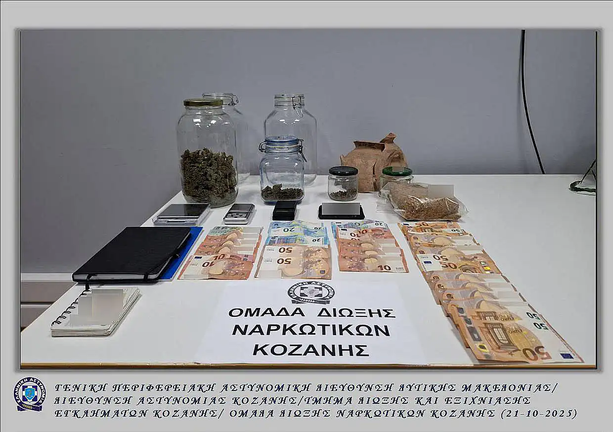 Σύλληψη 28χρονου στην Κοζάνη για αρχαιότητες και ναρκωτικά