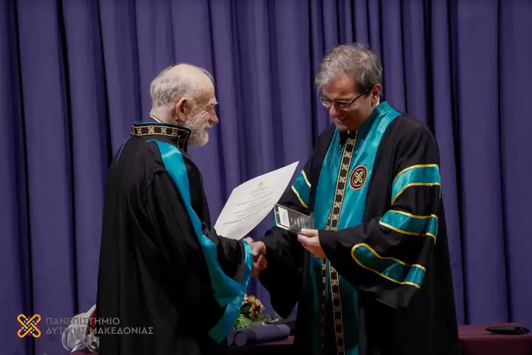 O Γιώργος Λιάνης Επίτιμος Διδάκτορας του Πανεπιστημίου Δυτικής Μακεδονίας