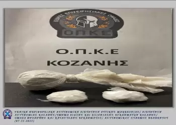 Κοζάνη: Συνελήφθη 41χρονος για κατοχή κοκαΐνης και κάνναβης