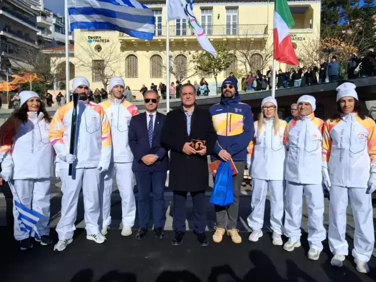 Η Κοζάνη υποδέχθηκε την Ολυμπιακή Φλόγα με συγκίνηση και περηφάνια