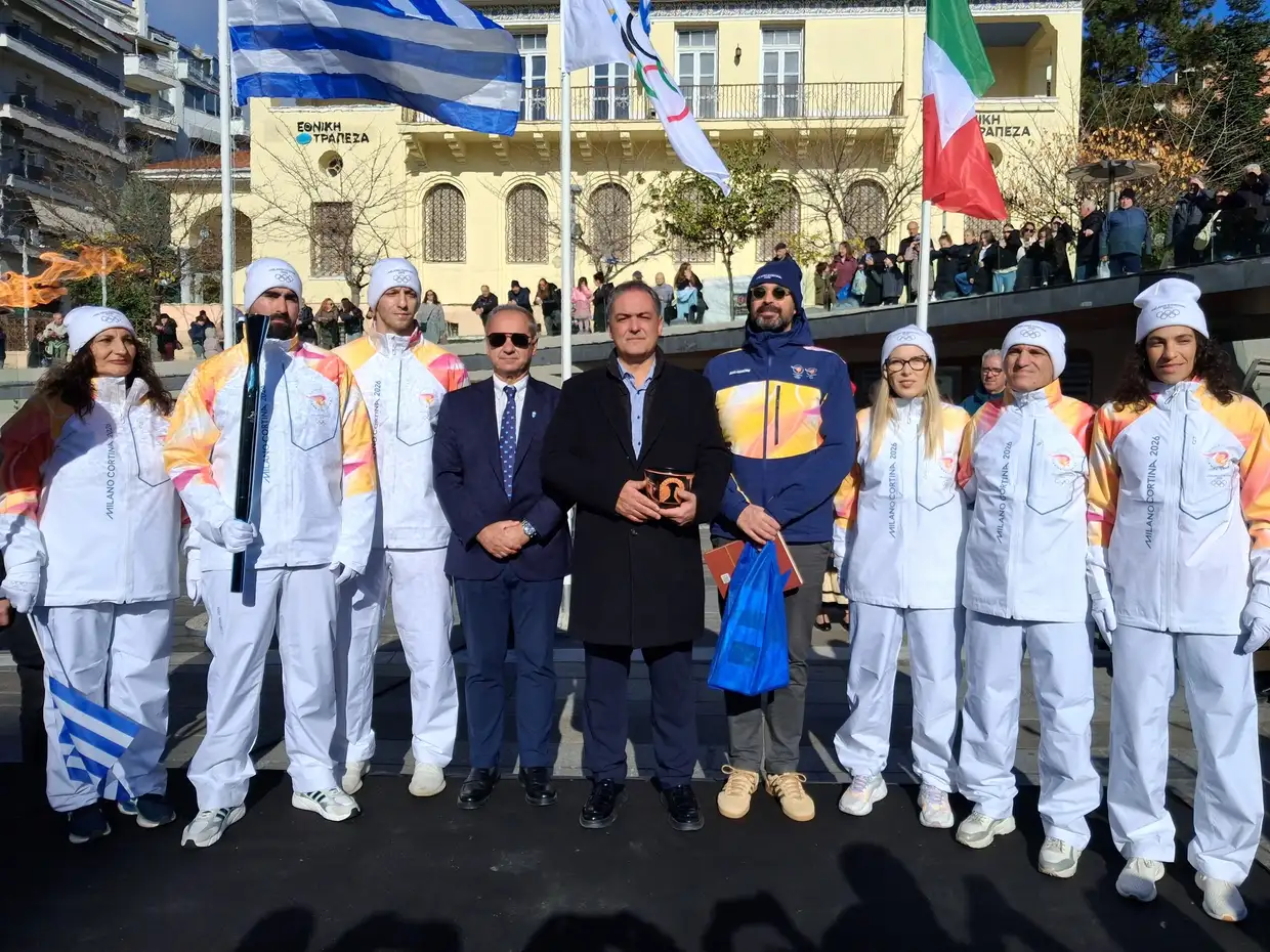 Η Κοζάνη υποδέχθηκε την Ολυμπιακή Φλόγα με συγκίνηση και περηφάνια