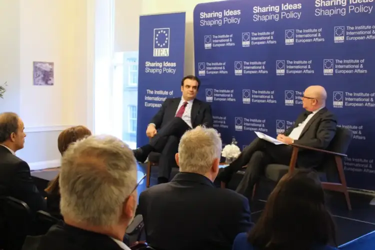 Κυριάκος Πιερρακάκης στο Ινστιτούτο Διεθνών και Ευρωπαϊκών Σχέσεων στο Δουβλίνο: