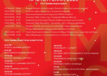 Σέρβια: Λαμπερές χριστουγεννιάτικες εκδηλώσεις σε όλο τον Δήμο – Άναμμα δέντρων και γιορτές Σέρβια: Λαμπερές χριστουγεννιάτικες εκδηλώσεις σε όλο τον Δήμο – Άναμμα δέντρων και γιορτές